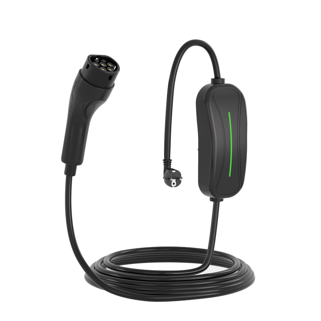 3 Goodlink - Type 2 Portable ev charger EV16A04EU 16A/3.5KW ( 🇪🇺ევროპული მოდელებისთვის )