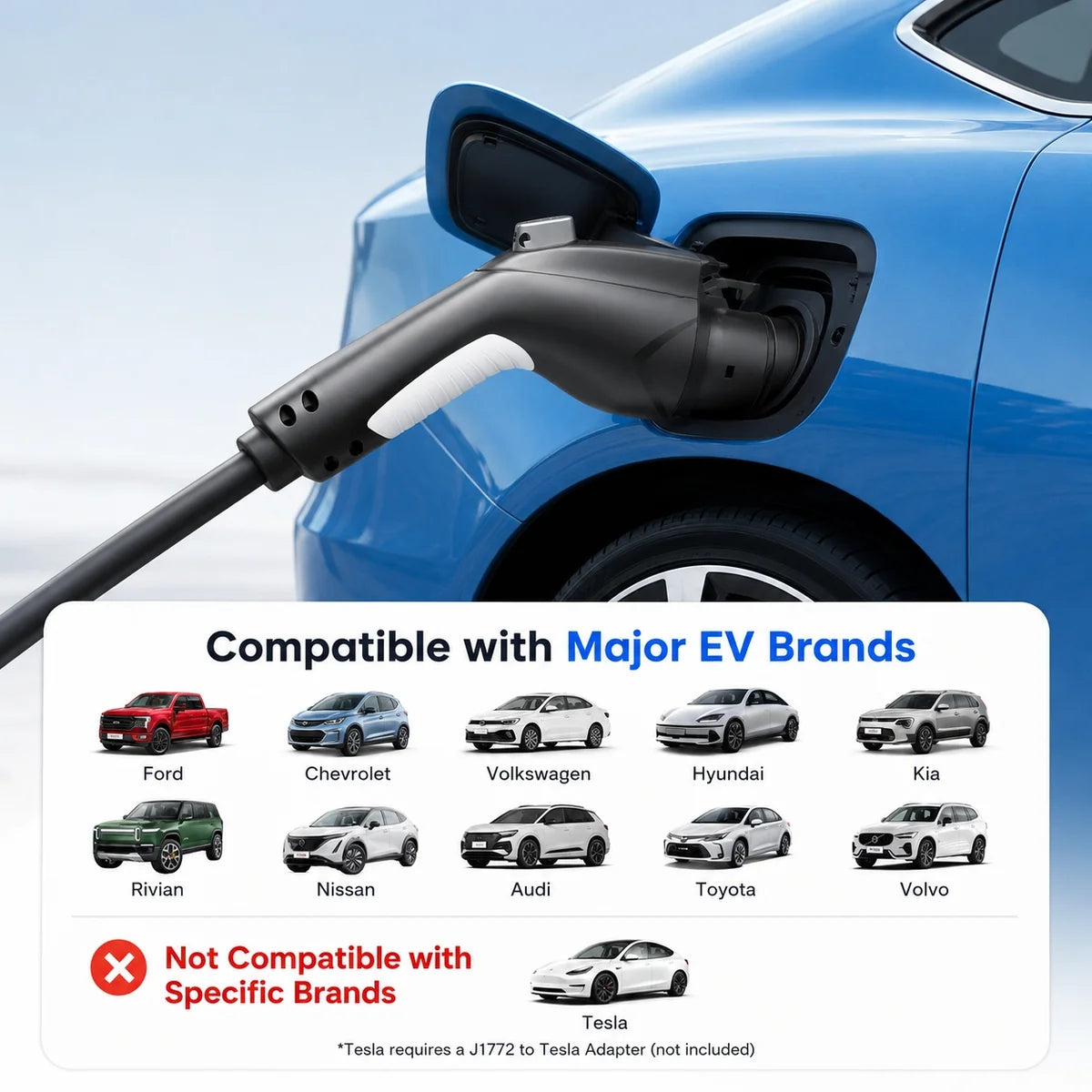 2 EVDANCE - Type 1 J1772 Portable EV charger EV-ACS1603U 6-16A / 3.5KW ( 🇺🇸 ამერიკული მოდელებისთვის )