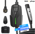 1 SEGUMA - NACS 10-32A AC ev charger 7.6KW ( 7.6 meters ) EV-ACS3202T NEMA 14-50 ( 🇺🇸 TESLA-სთვის )